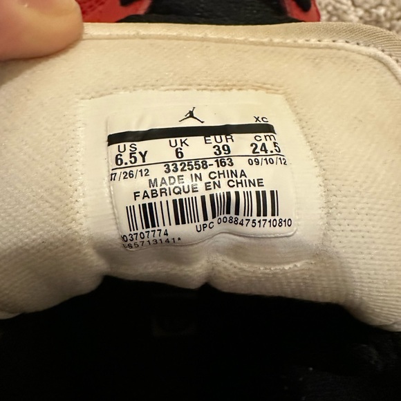 AUTHENTIC 2013 Jordan Retro 1 Chicago GS Sz 6.5/Women’s Sz 8 - Picture 7 of 9